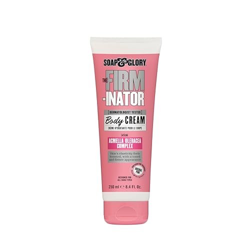Soap & Glory The Firm-inator Body Cream - Firming & Hydrating Body Moisturizer with Acmella Oleracea, Shea Butter & Sunflower Seed Oil, 8.4 oz Avelisse