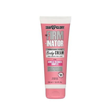 Soap & Glory The Firm-inator Body Cream - Firming & Hydrating Body Moisturizer with Acmella Oleracea, Shea Butter & Sunflower Seed Oil, 8.4 oz Avelisse