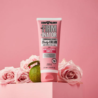 Soap & Glory The Firm-inator Body Cream - Firming & Hydrating Body Moisturizer with Acmella Oleracea, Shea Butter & Sunflower Seed Oil, 8.4 oz Avelisse
