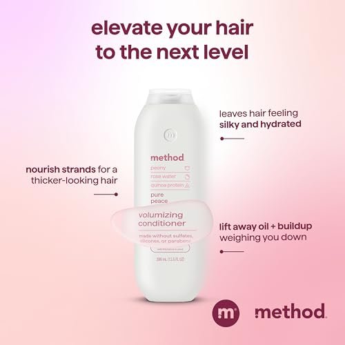 Method Volumizing Conditioner, Pure Peace – Thicker, Fuller Hair, Sulfate-Free, 13.5 oz - görsel 8