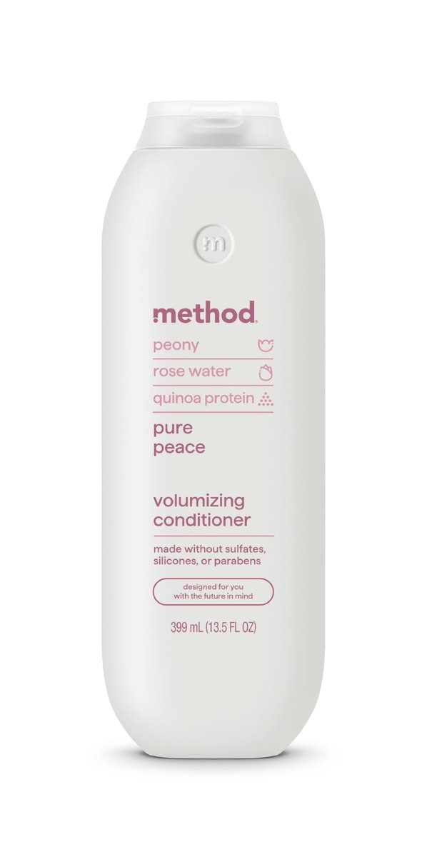 Method Volumizing Conditioner, Pure Peace – Thicker, Fuller Hair, Sulfate-Free, 13.5 oz - görsel 1