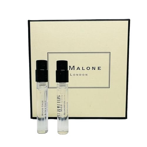 Jo Malone London Scent Pairing Duo: Wild Bluebell & Wood Sage & Sea Salt Sample Vials 1.5ml Each Avelisse