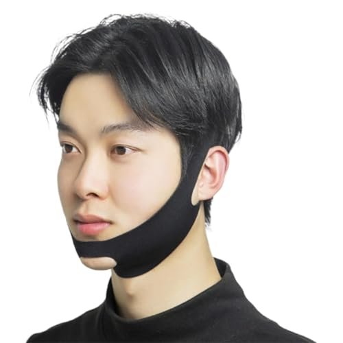 V-Line Lifting Mask - Double Chin Reducer & Face Shaper with High-Elastic Fit, Reusable Chin Strap & Depuffing Tape for Skin Tightening, Sagging Skin Relief & Slimming for Men and Women - görsel 2