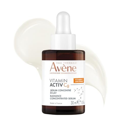 Avène Vitamin Activ Cg Radiance Concentrated Serum - Vitamin Cg, Niacinamide & Bakuchiol for Brighter Skin, Reduces Wrinkles & Dark Spots, 1 Fl Oz Avelisse