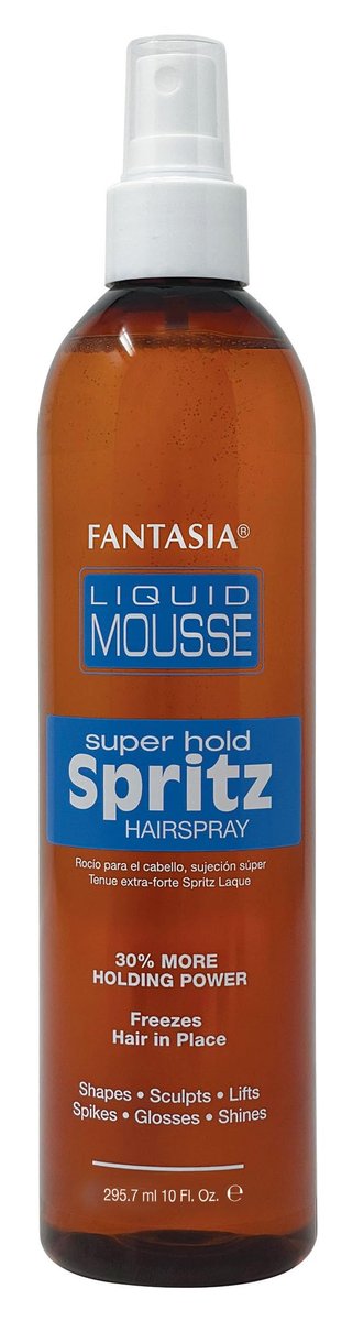 Fantasia Liquid Mousse Spritz Hair Spray Super Hold 10 Fl Oz - görsel 1