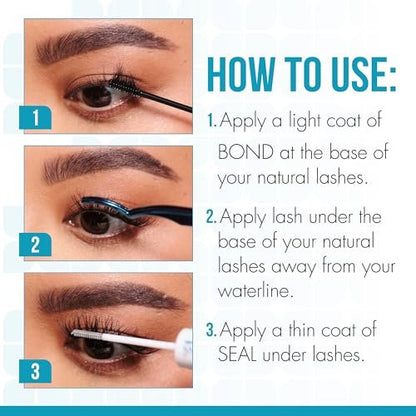 DUO Underlash Lash Bond and Seal – Waterproof Dual-Ended Lash Cluster Glue for Long-Lasting Hold