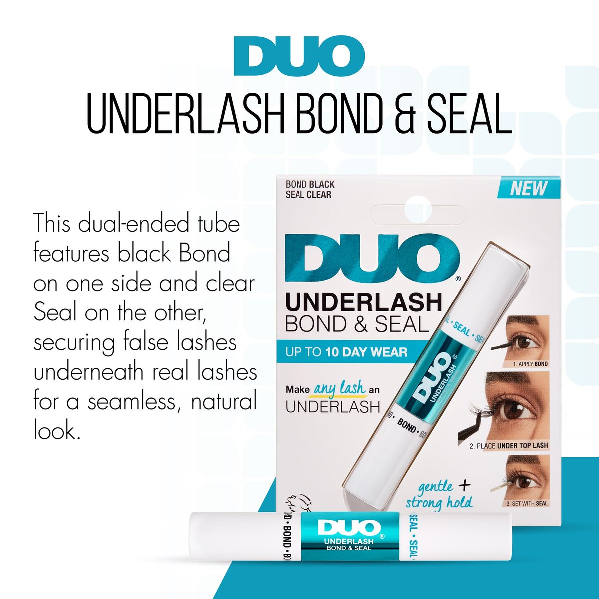 DUO Underlash Lash Bond and Seal – Waterproof Dual-Ended Lash Cluster Glue for Long-Lasting Hold - görsel 5