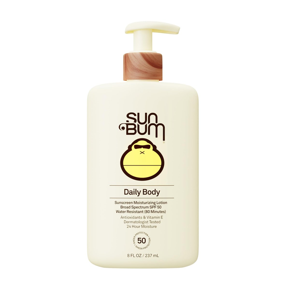Sun Bum Daily SPF 50 Sunscreen Body Lotion – Broad Spectrum Moisturizing Sunscreen with Vitamin E, Vegan & Hawaii 104 Act Compliant, Dermatologist Tested, 8 oz Avelisse