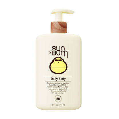 Sun Bum Daily SPF 50 Sunscreen Body Lotion – Broad Spectrum Moisturizing Sunscreen with Vitamin E, Vegan & Hawaii 104 Act Compliant, Dermatologist Tested, 8 oz Avelisse