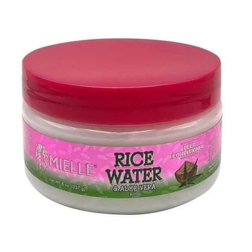 Mielle Rice Water Aloe Vera Deep Conditioner – 8 Fl Oz – Nourishing Hydration for Curly, Coily, and Natural Hair - görsel 2