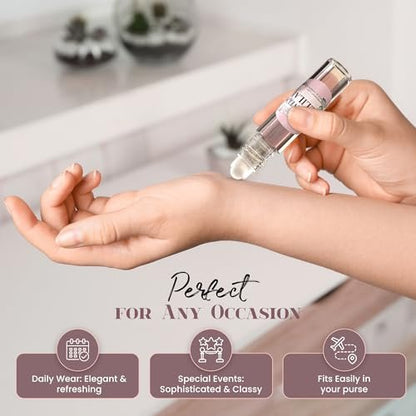 MOBETTER FRAGRANCE OILS Exclusively Delilah Perfume Body Oil – Long Lasting Travel Size with Litchi, Pear, Bergamot, Grapefruit & Pink Pepper Avelisse