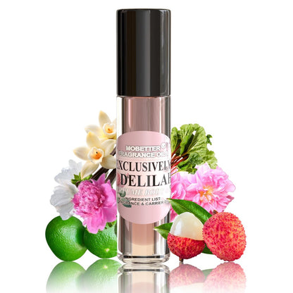 MOBETTER FRAGRANCE OILS Exclusively Delilah Perfume Body Oil – Long Lasting Travel Size with Litchi, Pear, Bergamot, Grapefruit & Pink Pepper Avelisse