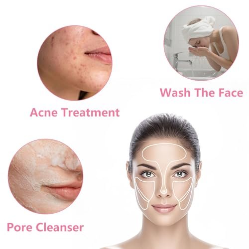 MCIGICM 20-Pack Silicone Facial Cleansing Brush Set - Soft Face Exfoliator Pads for Gentle Skin Care - görsel 4