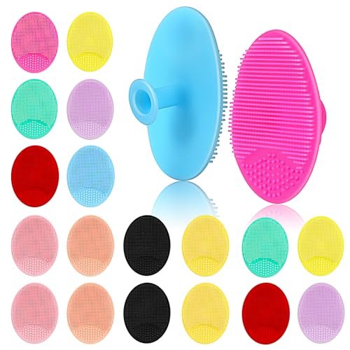 MCIGICM 20-Pack Silicone Facial Cleansing Brush Set - Soft Face Exfoliator Pads for Gentle Skin Care - görsel 2