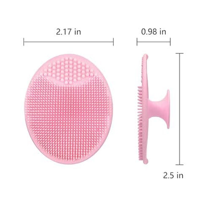MCIGICM 20-Pack Silicone Facial Cleansing Brush Set - Soft Face Exfoliator Pads for Gentle Skin Care