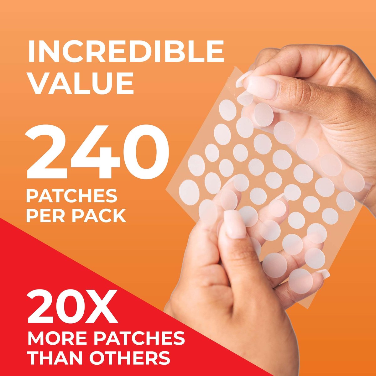 PatchRx Pimple Patches for Face (240 Count) - Hydrocolloid Acne Patches, Zit Stickers for Overnight Spot Treatment Avelisse