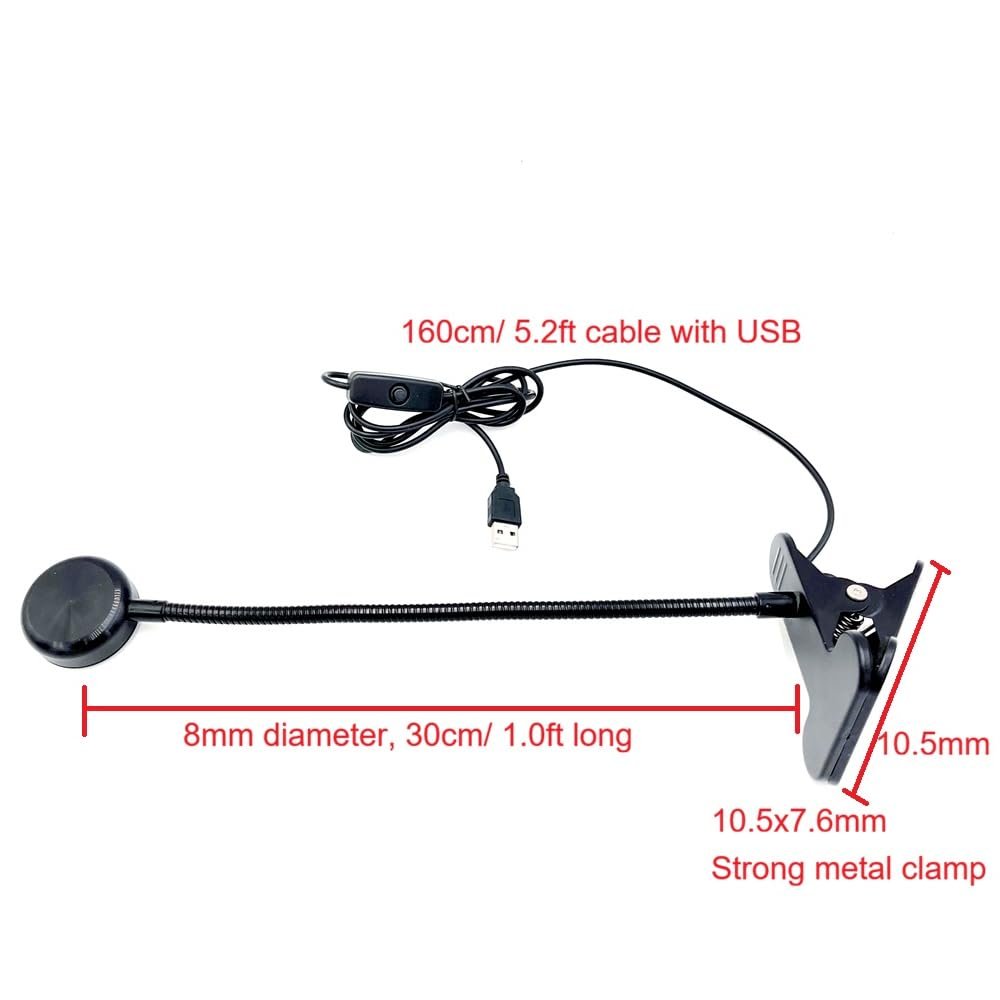 ZOELASS 5W Gooseneck UV Light for Resin Curing - 395-405nm LED Curing Lamp with Flexible Arm & Steel Clamp Avelisse
