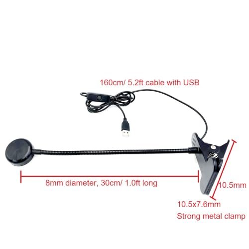 ZOELASS 5W Gooseneck UV Light for Resin Curing - 395-405nm LED Curing Lamp with Flexible Arm & Steel Clamp Avelisse