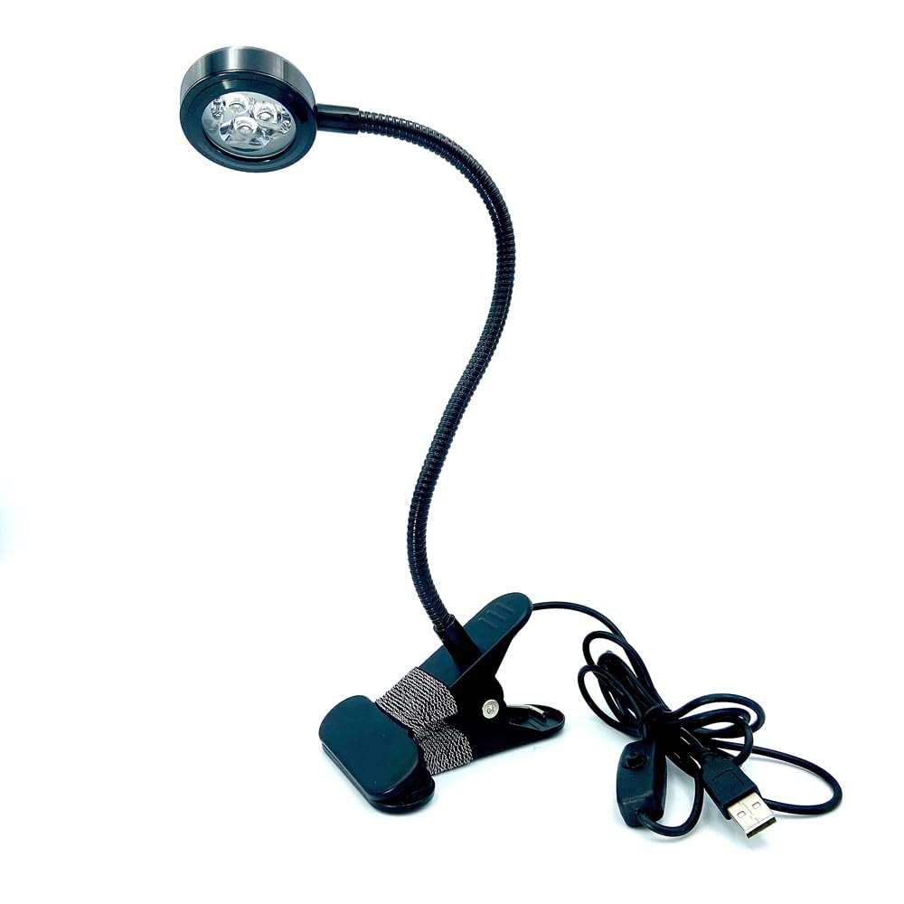 ZOELASS 5W Gooseneck UV Light for Resin Curing - 395-405nm LED Curing Lamp with Flexible Arm & Steel Clamp Avelisse