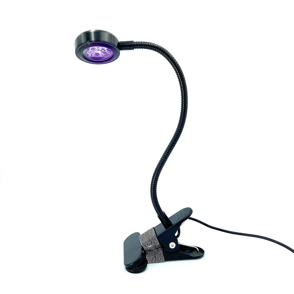 ZOELASS 5W Gooseneck UV Light for Resin Curing - 395-405nm LED Curing Lamp with Flexible Arm & Steel Clamp Avelisse