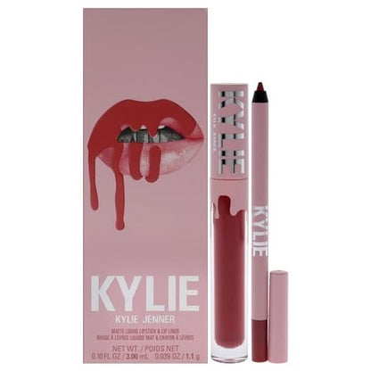 Kylie Cosmetics Matte Lip Kit - Kristen - 2-Piece Set (0.10 oz Liquid Lipstick + 0.03 oz Lip Liner)