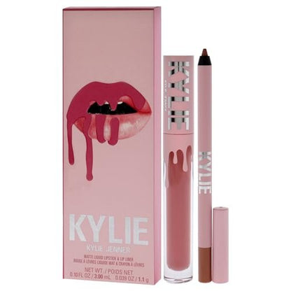 Kylie Cosmetics Matte Lip Kit - 808 Kylie - 2-Piece Set with Liquid Lipstick & Lip Liner Avelisse