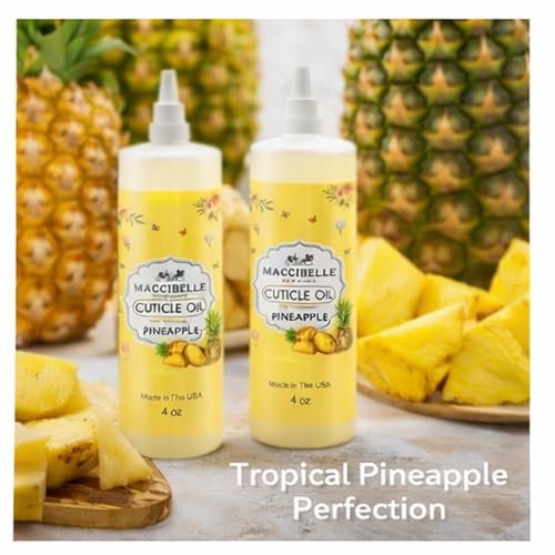 Maccibelle Cuticle Oil for Dry Cracked Cuticles - Refill Size, 4 oz, Pineapple Scent - görsel 10