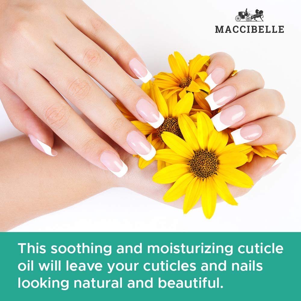 Maccibelle Cuticle Oil for Dry Cracked Cuticles - Refill Size, 4 oz, Pineapple Scent - görsel 3
