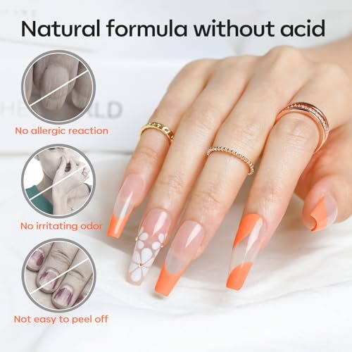 Modelones 30 ml Nail Dehydrator and Primer Kit – Acid Free Natural Prep for Long-Lasting Manicure, Hema-Free Acrylic Nail Supplies Top Coat - görsel 8