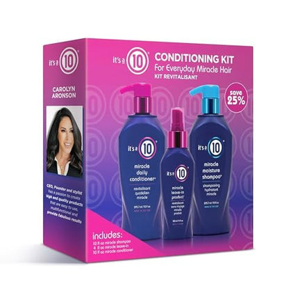 It's a 10 Miracle Conditioning Trio Kit – 8 oz (Pack of 3) Avelisse