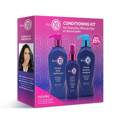 It's a 10 Miracle Conditioning Trio Kit – 8 oz (Pack of 3) Avelisse