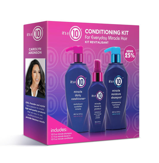 It's a 10 Miracle Conditioning Trio Kit – 8 oz (Pack of 3) Avelisse