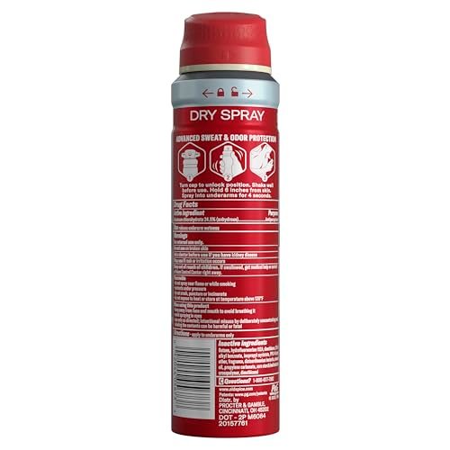 Old Spice Dry Spray Antiperspirant Deodorant for Men, 24/7 Freshness & Sweat Protection, Volcano with Dark Cedar + Amber, 4.3 oz (Pack of 3) Avelisse