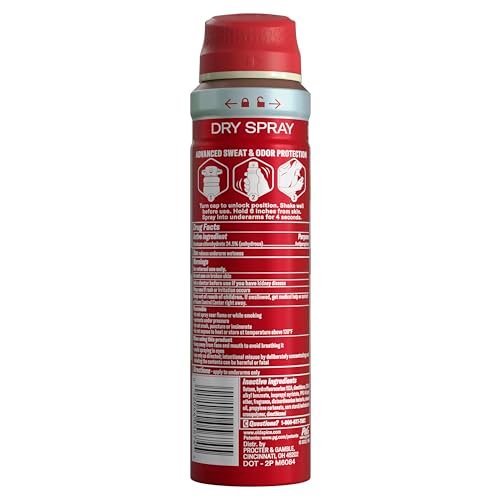 Old Spice Dry Spray Antiperspirant Deodorant for Men, 24/7 Freshness, Oasis with Vanilla + Argan Oil, 4.3 oz (Pack of 3) Avelisse