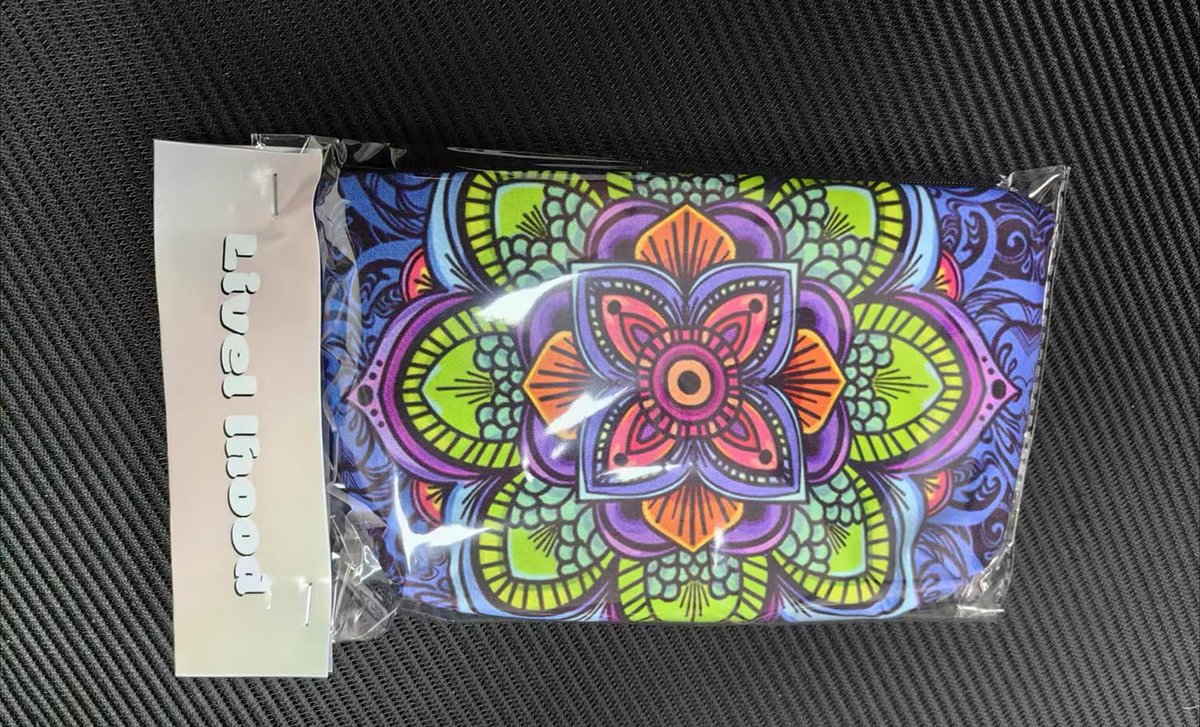 Livel lhood Mandala Flowers Cosmetic Bag - Stylish Small Makeup Organizer Pouch for Women - görsel 9