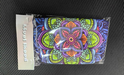 Livel lhood Mandala Flowers Cosmetic Bag - Stylish Small Makeup Organizer Pouch for Women