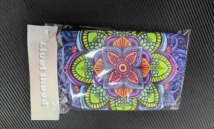 Livel lhood Mandala Flowers Cosmetic Bag - Stylish Small Makeup Organizer Pouch for Women