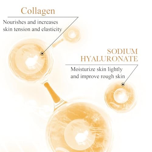 LAIKME Collagen Skin Care Set for Older Women - 6-Piece Face Care Kit with Serum, Cream, Eye Cream, Toner, Cleanser & Mask - Firming, Hydrating, Pore Minimizing & Wrinkle Smoothing Avelisse