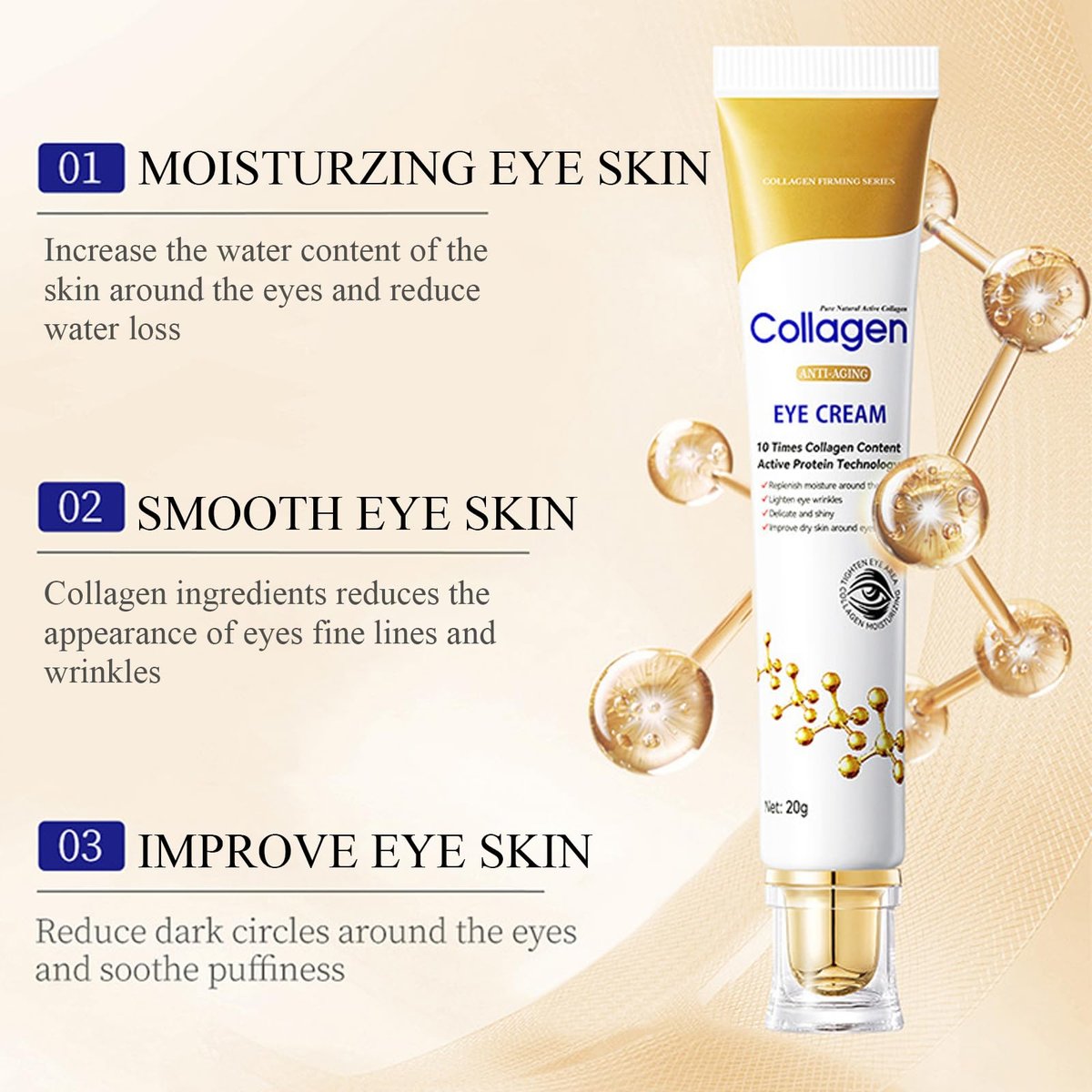 LAIKME Collagen Skin Care Set for Older Women - 6-Piece Face Care Kit with Serum, Cream, Eye Cream, Toner, Cleanser & Mask - Firming, Hydrating, Pore Minimizing & Wrinkle Smoothing Avelisse
