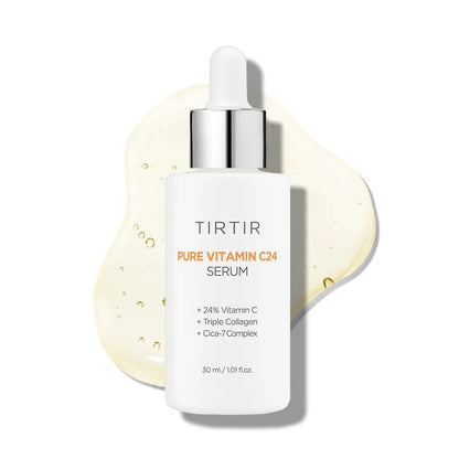 TIRTIR Pure Vitamin C 24% Face Serum – Dark Spot Remover for Sensitive Skin with Collagen, Anti-Aging, Even Out Skin Tone, Non-Irritation Tested, Korean Mild Vita C Facial Serum, 1.01 Fl Oz Avelisse