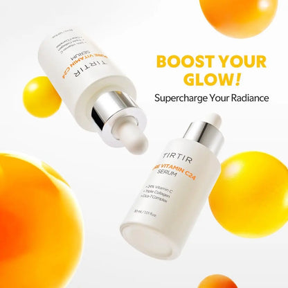 TIRTIR Pure Vitamin C 24% Face Serum – Dark Spot Remover for Sensitive Skin with Collagen, Anti-Aging, Even Out Skin Tone, Non-Irritation Tested, Korean Mild Vita C Facial Serum, 1.01 Fl Oz Avelisse