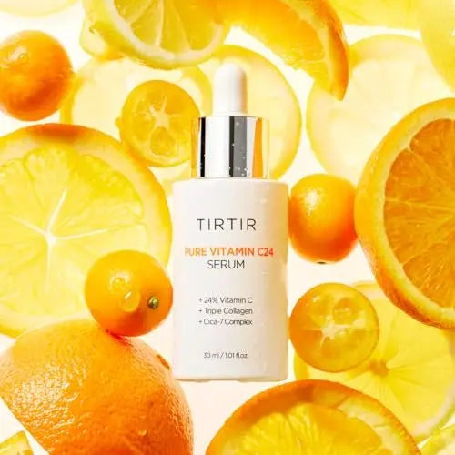 TIRTIR Pure Vitamin C 24% Face Serum – Dark Spot Remover for Sensitive Skin with Collagen, Anti-Aging, Even Out Skin Tone, Non-Irritation Tested, Korean Mild Vita C Facial Serum, 1.01 Fl Oz Avelisse
