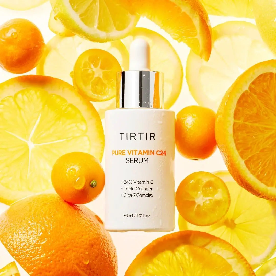 TIRTIR Pure Vitamin C 24% Face Serum – Dark Spot Remover for Sensitive Skin with Collagen, Anti-Aging, Even Out Skin Tone, Non-Irritation Tested, Korean Mild Vita C Facial Serum, 1.01 Fl Oz Avelisse