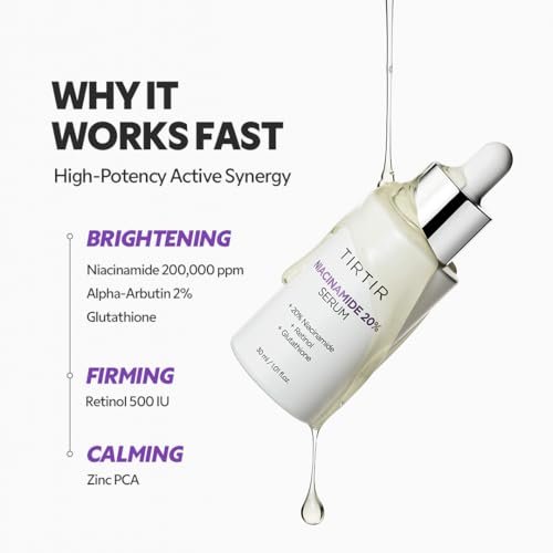 TIRTIR Niacinamide 20% Serum 30ml – High-Concentration Brightening & Pore Care Treatment Avelisse