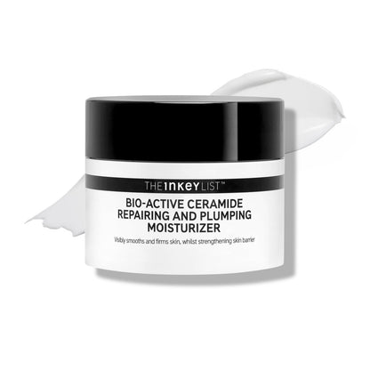 The INKEY List Bio-Active Ceramide Repairing and Plumping Moisturizer - 50ml | 24-Hour Hydration & Anti-Ageing Face Cream