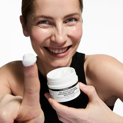 The INKEY List Bio-Active Ceramide Repairing and Plumping Moisturizer - 50ml | 24-Hour Hydration & Anti-Ageing Face Cream