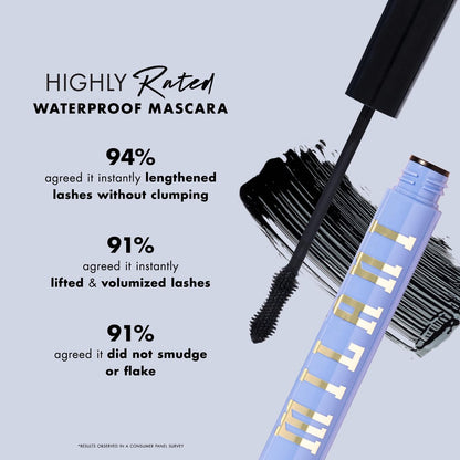 Milani Anti-Gravity Waterproof Mascara – Volume & Length with Castor Oil, Black, 0.35 Fl Oz Avelisse