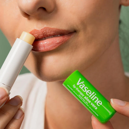 Vaseline Lip Therapy Aloe Fresh 8-Pack – Moisturizing Lip Balm for Very Dry Lips, 0.16 Oz Each Avelisse