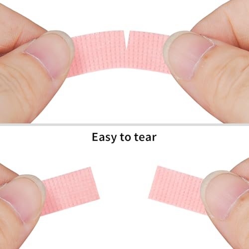 Flezoo 8 Rolls Pink Lash Tape – Breathable Fabric Eyelash Extension Tape (9m/Roll) - görsel 8