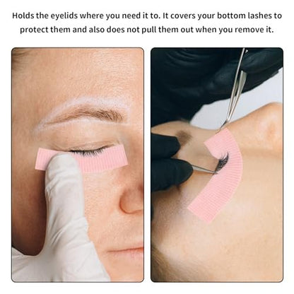 Flezoo 8 Rolls Pink Lash Tape – Breathable Fabric Eyelash Extension Tape (9m/Roll)